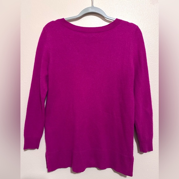 Charter Club V-Neck Sweater - Fuchsia - Picture 3 of 12